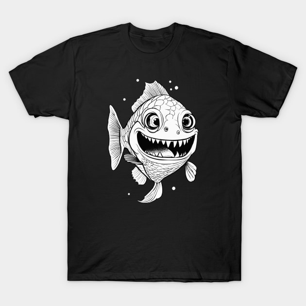 Warrior fish T-Shirt by sweetvision